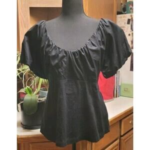 Black Old Navy Poofy Sleeved To Size L Tall